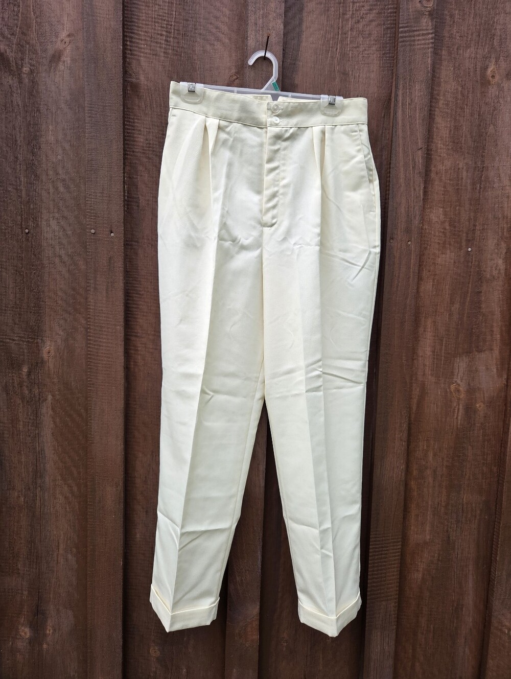80s Hunt Club Pleated High Rise Cuffed Pants